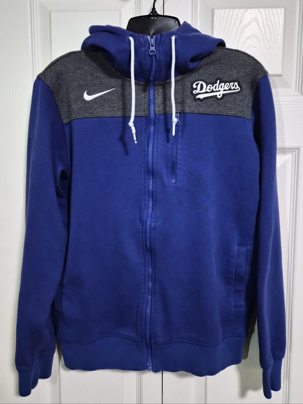 Boys Nike L.A. Dodgers Full Zip Hooded Jacket Sz. S